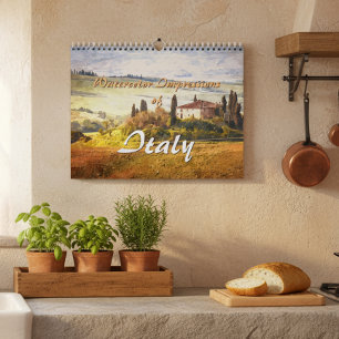 Classic Watercolor Impressions Of Italy 2027 Calendar