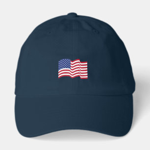 Classic Waving American Flag Hat