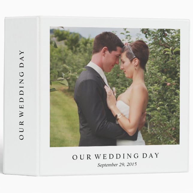 Classic Wedding Day | Wedding Photo Binder (Front/Spine)