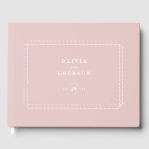 Classic Wedding Guestbook pink