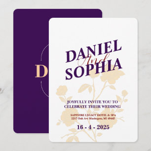 Classic wedding invitation