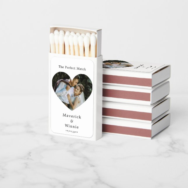 Classic Wedding Matchboxes Unique Celebration Favo (Stacked)