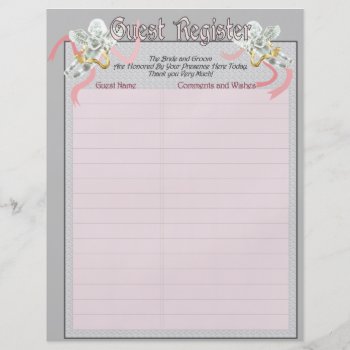 Classic Wedding Memories Guest Register Pages by Churchsupplies at Zazzle