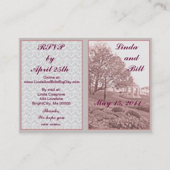 Classic Wedding Memories Rsvp Cards by Churchsupplies at Zazzle
