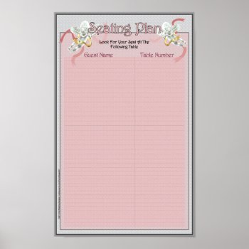 Classic Wedding Memories Seating Plan Poster by Churchsupplies at Zazzle
