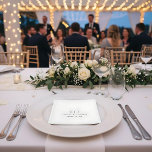 Classic Wedding Napkins  Simple Text Based