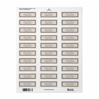Classic Wedding Return Address Label