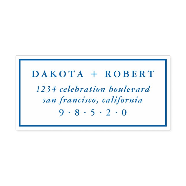 Classic Wedding Return Address Self-inking Stamp (Design)