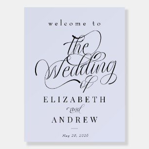 Classic Wedding Script   Wedding Welcome Sign