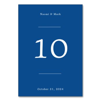 Classic Wedding Table Number by origamiprints at Zazzle