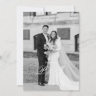 Classic Wedding Thank You Card