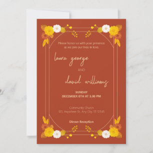 Classic Wedding Theme Invitation
