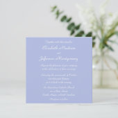 Classic Wedgewood Blue 1 Wedding Invitation | Zazzle