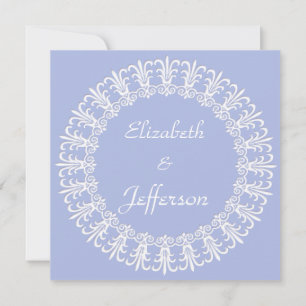 Classic Wedgewood Blue 1 Wedding Invitation
