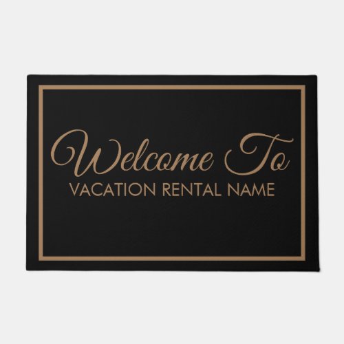 Classic Welcome Vacation Rental Door Mat