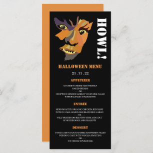 Classic Werewolf, Halloween Party Menu
