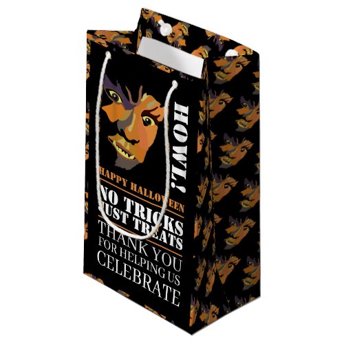 Classic Werewolf Halloween Party Small Gift Bag