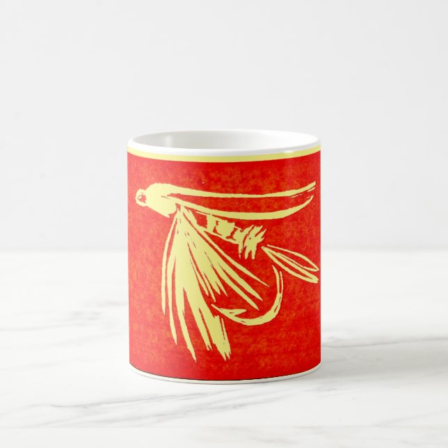 Classic wet fly midge Trout Fly Mug (Center)