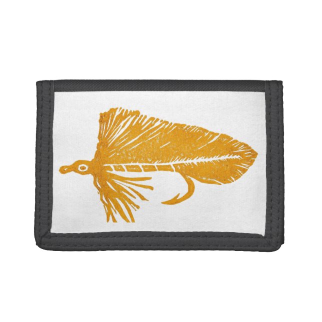 Classic Wet Fly Trifold Wallet (Front)