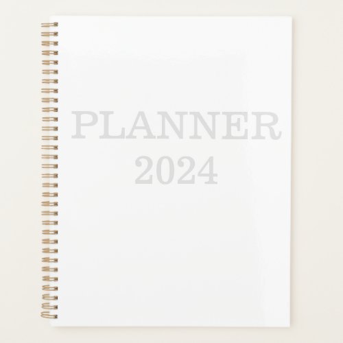 Classic White 2024 Planner