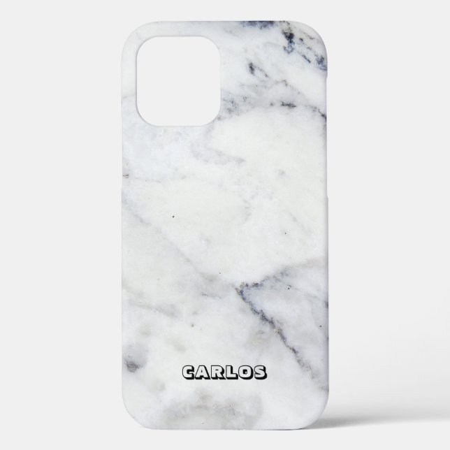 Classic white and gray faux marble background Case-Mate iPhone case (Back)