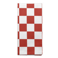 Classic White and Red Checkerboard