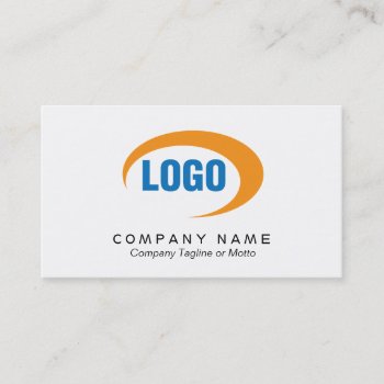 Classic White Business Card With Logo by businessessentials at Zazzle