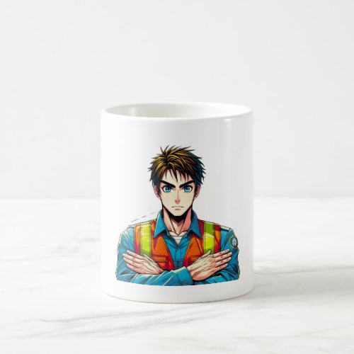 Classic white cup with manga safety compartment