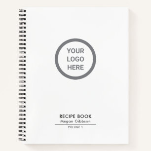 Classic White Custom Logo Corporate Giveaway Notebook
