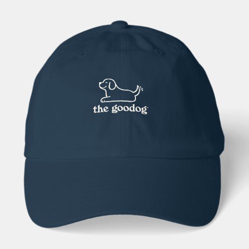 Classic White Dog Silhouette Preppy Dad's Hat