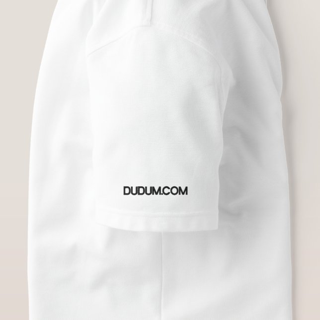 Classic White Embroidered Polo (Design Right)