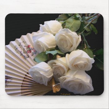 Classic White - Fan Mousepad by glo53bug at Zazzle