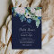 Classic White Flowers | Navy Bridal Shower