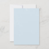 Classic White Flowers Simple RSVP Card (Back)