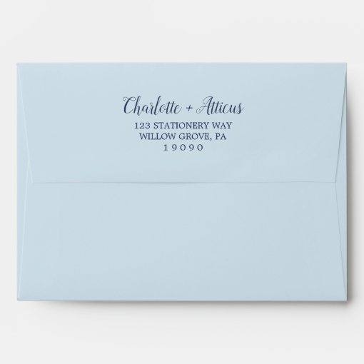 Classic White Flowers Wedding Invitation Envelope | Zazzle