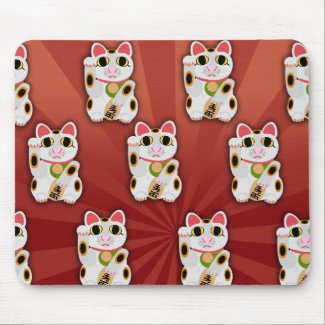 Classic White Lucky Cat Pattern