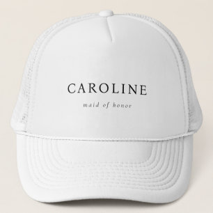 Classic White Maid Of Honor Trucker Hat
