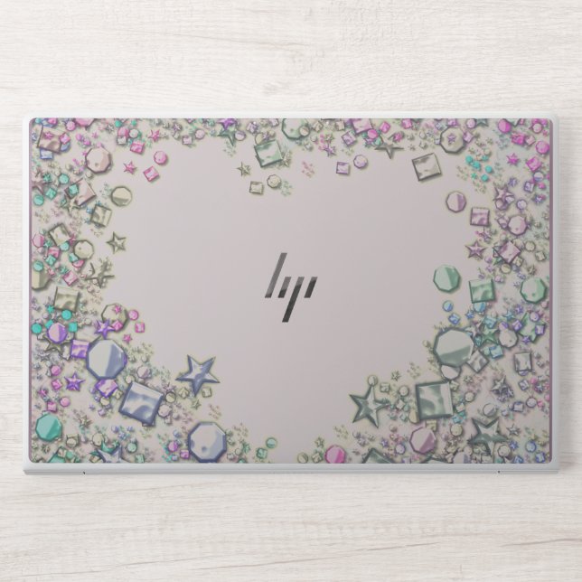 Classic White Marbel HP Laptop Skin (Front)