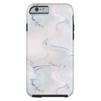 Classic White Marble Geology Stone Pink Blue Black Tough Iphone 6 Case by SterlingMoon at Zazzle
