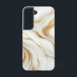 Classic White Marble Samsung Galaxy S22 Case<br><div class="desc">This Samsung Galaxy S22 case features a luxurious marble texture in classic white, accented with elegant gold veins for a timeless and sophisticated look. The clean white marble combined with shimmering gold details creates a modern and stylish accessory that adds a touch of luxury to your everyday essentials. Perfect for...</div>