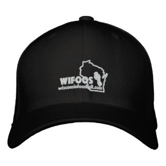 Classic White Outline Logo Fitted Hat