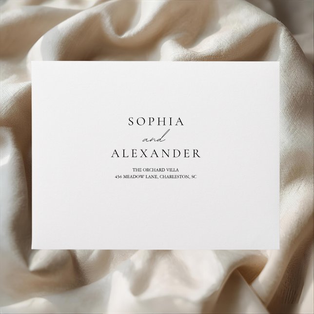 Classic White Personalized Wedding Envelope (Creator Uploaded)