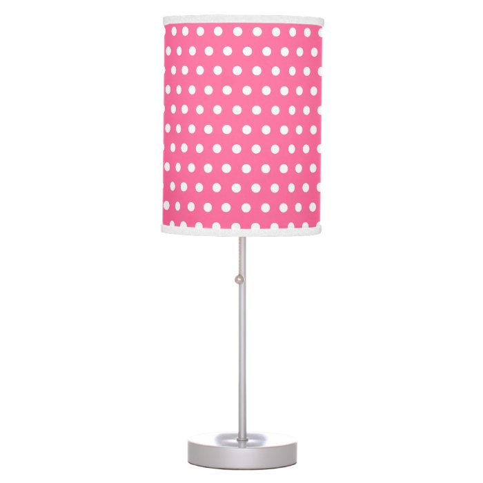 Classic White Polkadot Pattern Lamp