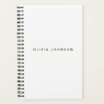 Classic White | Spiral Weekly/Monthly 2024 Planner<br><div class="desc">Add your custom name to this classic white spiral weekly\monthly planner. Ideal for a variety of projects to keep you organized.</div>