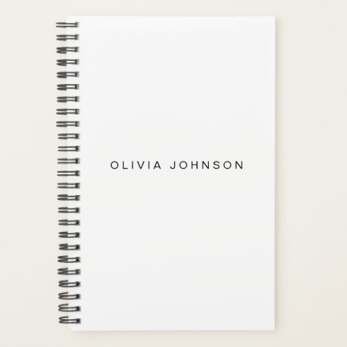 Classic White  Spiral WeeklyMonthly 2024 Planner