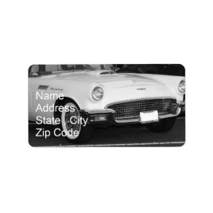 Classic White T-bird Label