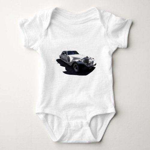 Classic White Tiffany Collectors Car Baby Bodysuit