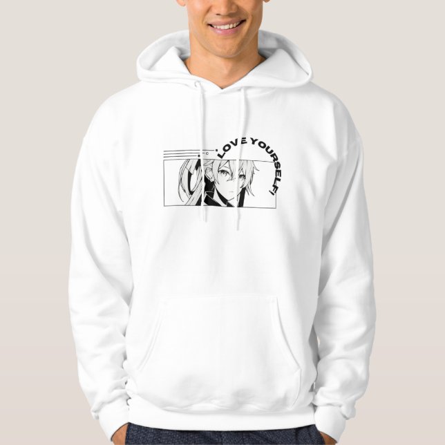 Classic White Unisex Hoodie – Timeless Comfort  (Front)