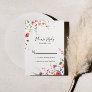 Classic Wild Colorful Floral Wedding RSVP