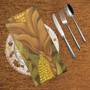 Classic William Morris Autumn Corn Cloth Napkin